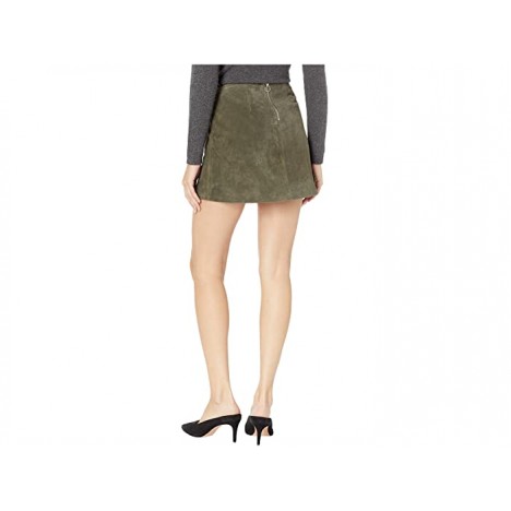 Blank NYC Suede Skirt w Side Slit