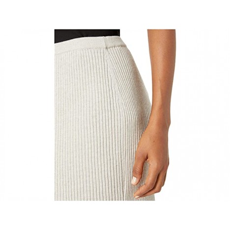 Eileen Fisher Washable Wool Rib Knee Length Skirt