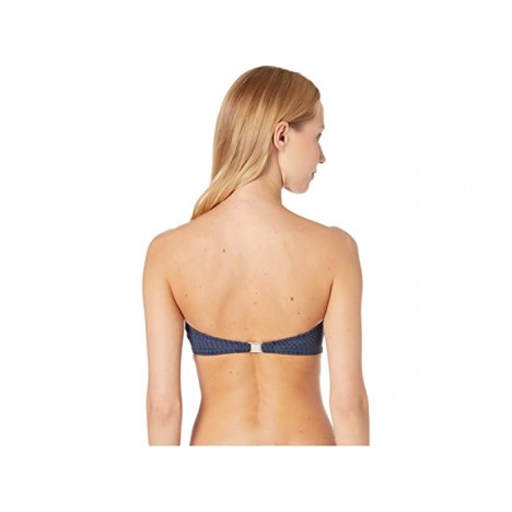 Paul Smith Navy with Swirl Trim Bandeau Bow Top