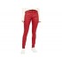 AG Adriano Goldschmied Farrah High-Rise Skinny in Vintage Leatherette Rich Scarlet