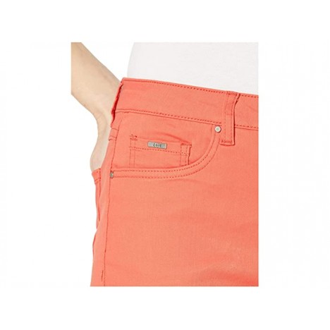 FDJ French Dressing Jeans Sunset Hues Denim Olivia Flare Crop in Cantaloupe