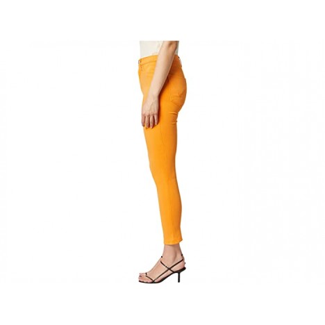Hudson Jeans Barbara High-Waist Cropped Skinny Jeans in Tangerine