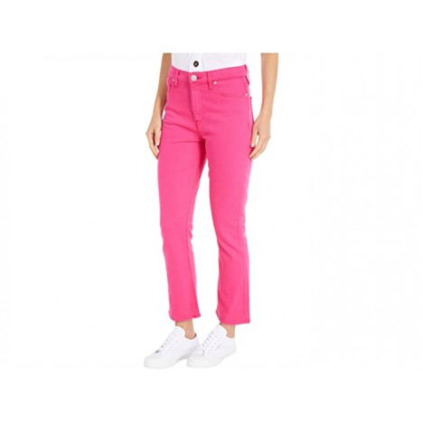 Hudson Jeans Holly High-Rise Crop Bootcut Jeans in Hibiscus