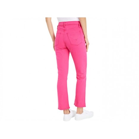 Hudson Jeans Holly High-Rise Crop Bootcut Jeans in Hibiscus