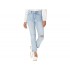 Hudson Jeans Holly High-Rise Crop Straight Jeans in Dest Washed Out