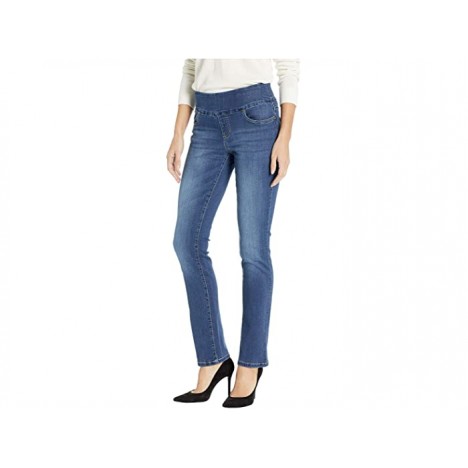 Jag Jeans Penny Straight Pull-On Jeans in Dark Wash