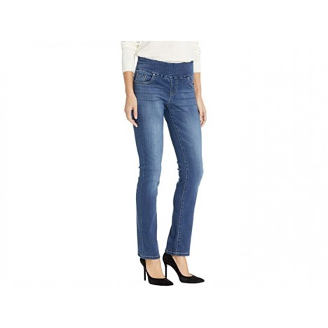 Jag Jeans Penny Straight Pull-On Jeans in Dark Wash