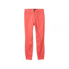 KUT from the Kloth Connie High-Rise Ankle Skinny with Raw Hem in Coral