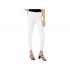 Liverpool Gia Glider Skinny Pull-On w Fake Fly in Bright White