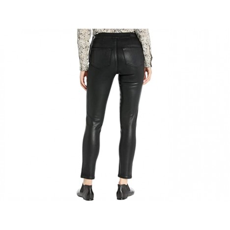 Paige Talita Zip Ultra Skinny Jeans in Black Fog Luxe Coating