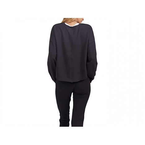 X by Gottex French Terry Raw Edge Sweater
