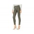 Blank NYC Great Jones High-Rise Coated Exposed Button Skinny Pants