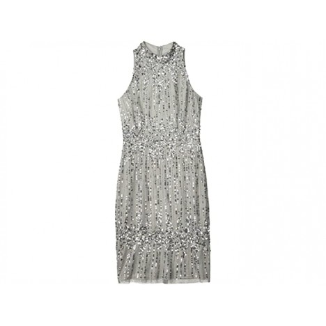 Adrianna Papell Beaded Pearl Cocktail Dress