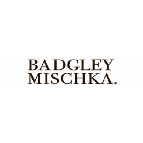Badgley Mischka Off-the-Shoulder Belted Scuba Cocktail Dress