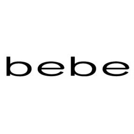 Bebe MK Neck Keyhole Slinky Logo Dress