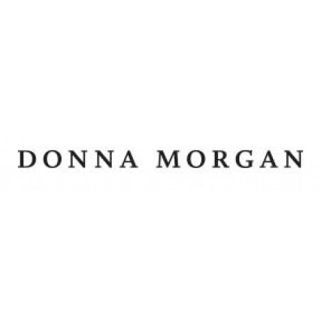 Donna Morgan Metallic Stretch Knit Ruched Front Midi Dress