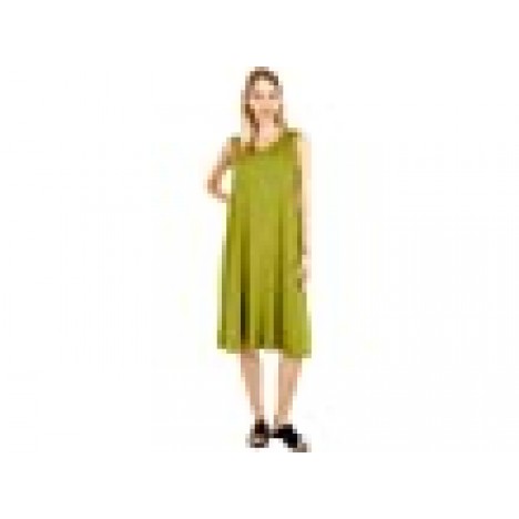 Eileen Fisher V-Neck Calf Length Flare Dress