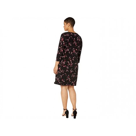 LAUREN Ralph Lauren Plus Size Floral Pleated Jersey Dress