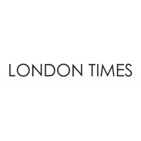 London Times Catalina Crepe Short Sleeve Pleated Midi Dress
