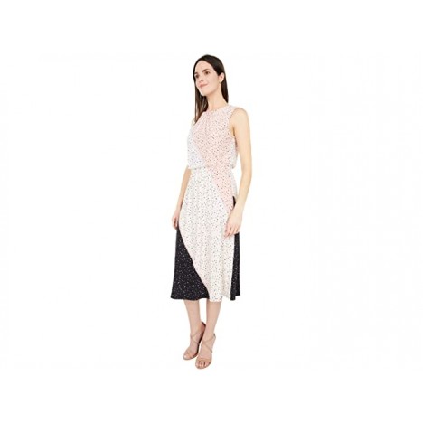 London Times Texture Speckle Jersey Blouson Dress