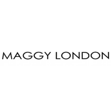 Maggy London Illusion Neck Midi with Pearl Trim