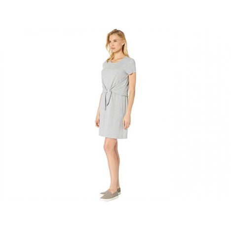 Mod-o-doc Short Sleeve T-Shirt Dress with Tie Front in Cotton Modal Spandex Jersey