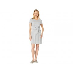 Mod-o-doc Short Sleeve T-Shirt Dress with Tie Front in Cotton Modal Spandex Jersey
