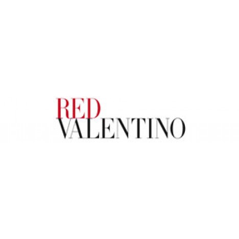 RED VALENTINO Cornflower Block Print Dress