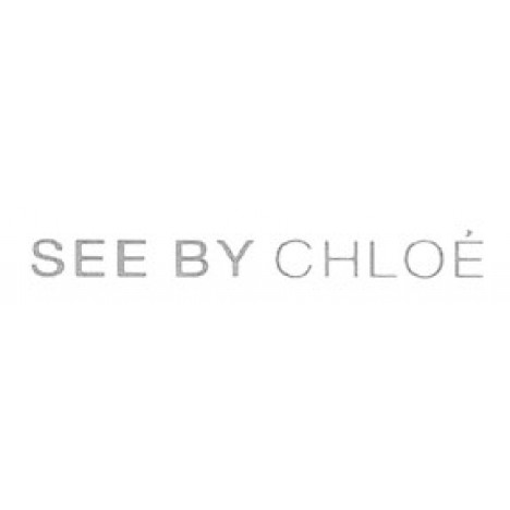 See by Chloe Geometric Floral Georgette Short Dress
