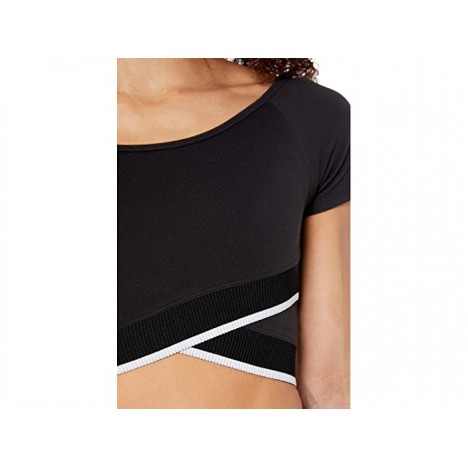 Beyond Yoga Crossed For Words Reversible Cropped Top