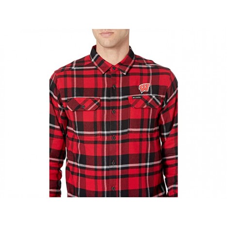 Columbia College Wisconsin Badgers Flare Gun™ Flannel Long Sleeve Shirt