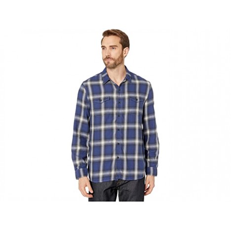 True Grit Spirit In The Sky Bowery Checks Cotton Blend Long Sleeve Two-Pocket Shirt