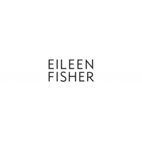 Eileen Fisher Organic Linen Grid Jewel Neck 3 4 Sleeve Top