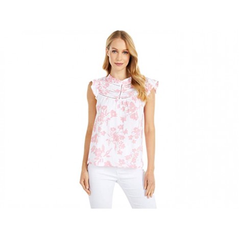 Lucky Brand High Neck Printed Shell