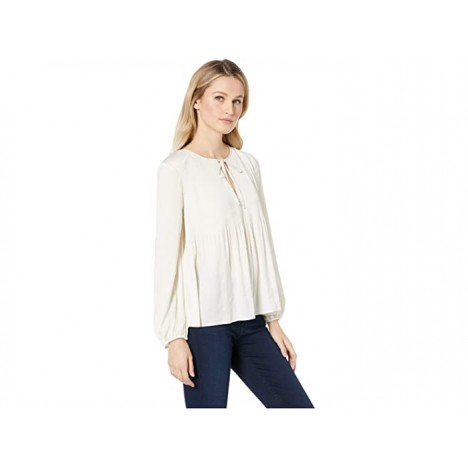 Lucky Brand Pleated Peasant Top