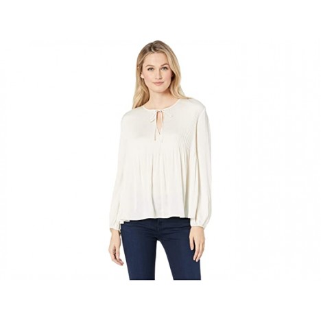Lucky Brand Pleated Peasant Top