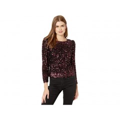 Rebecca Taylor Long Sleeve Sequin Top