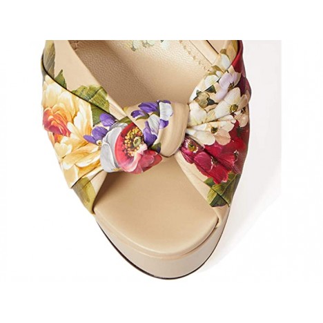 Dolce & Gabbana Nappa Leather Wedge Sandals