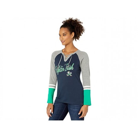 '47 College Notre Dame Fighting Irish Fast Break Lace-Up Long Sleeve Tee