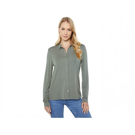 Majestic Filatures Long Sleeve Button Down Top