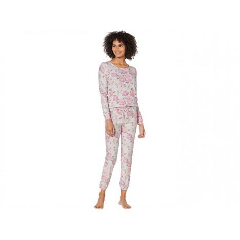 Chaser Floral Party Cozy Knit Lounge Pants